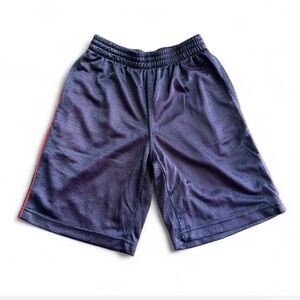 Buzz Cuts Boys Athletic Mesh Shorts Gray & Red-Orange Size 7
